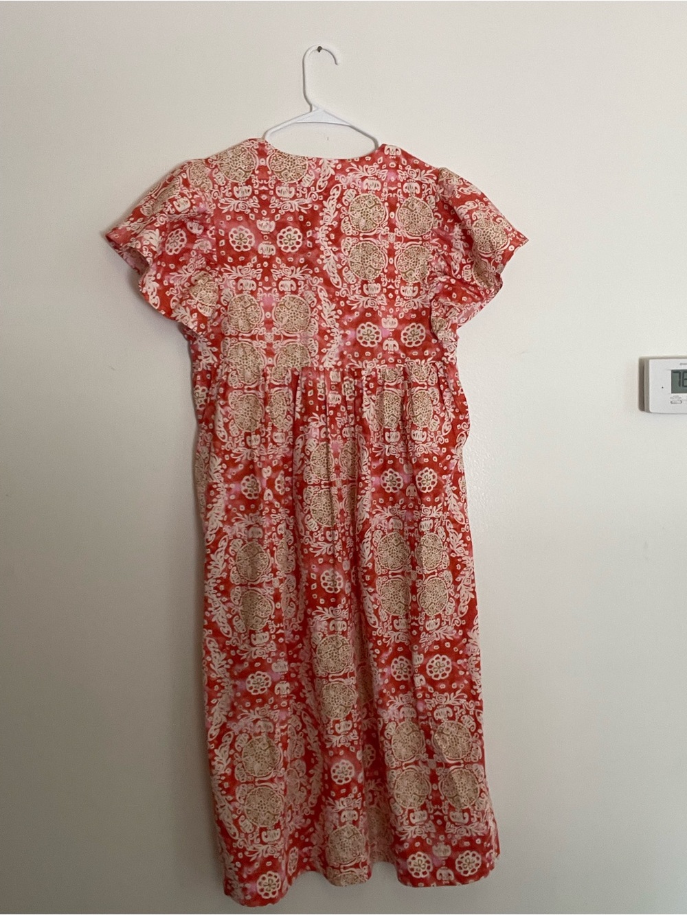 Maeve by Anthropologie Flutter Sleeve Babydoll Midi Dress - Picture 3 of 5